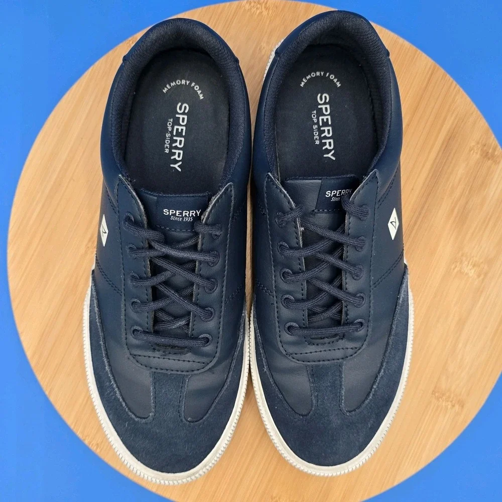 Sperry Top-Sider Pier Wave Refresh Leather Sneaker with Memory‎ Foam Women's 10
